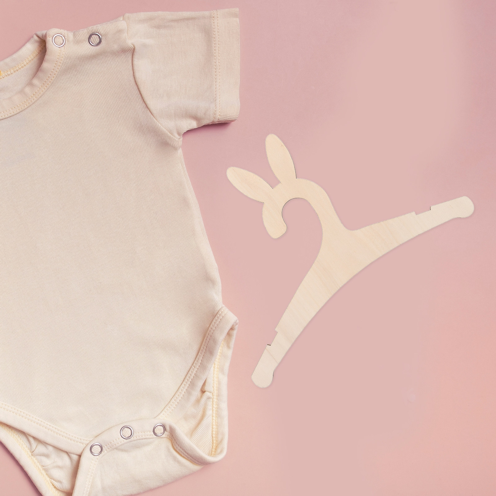5Pcs DIY Wooden Baby Clothes H - Baby Nursery Diy 评论和价格