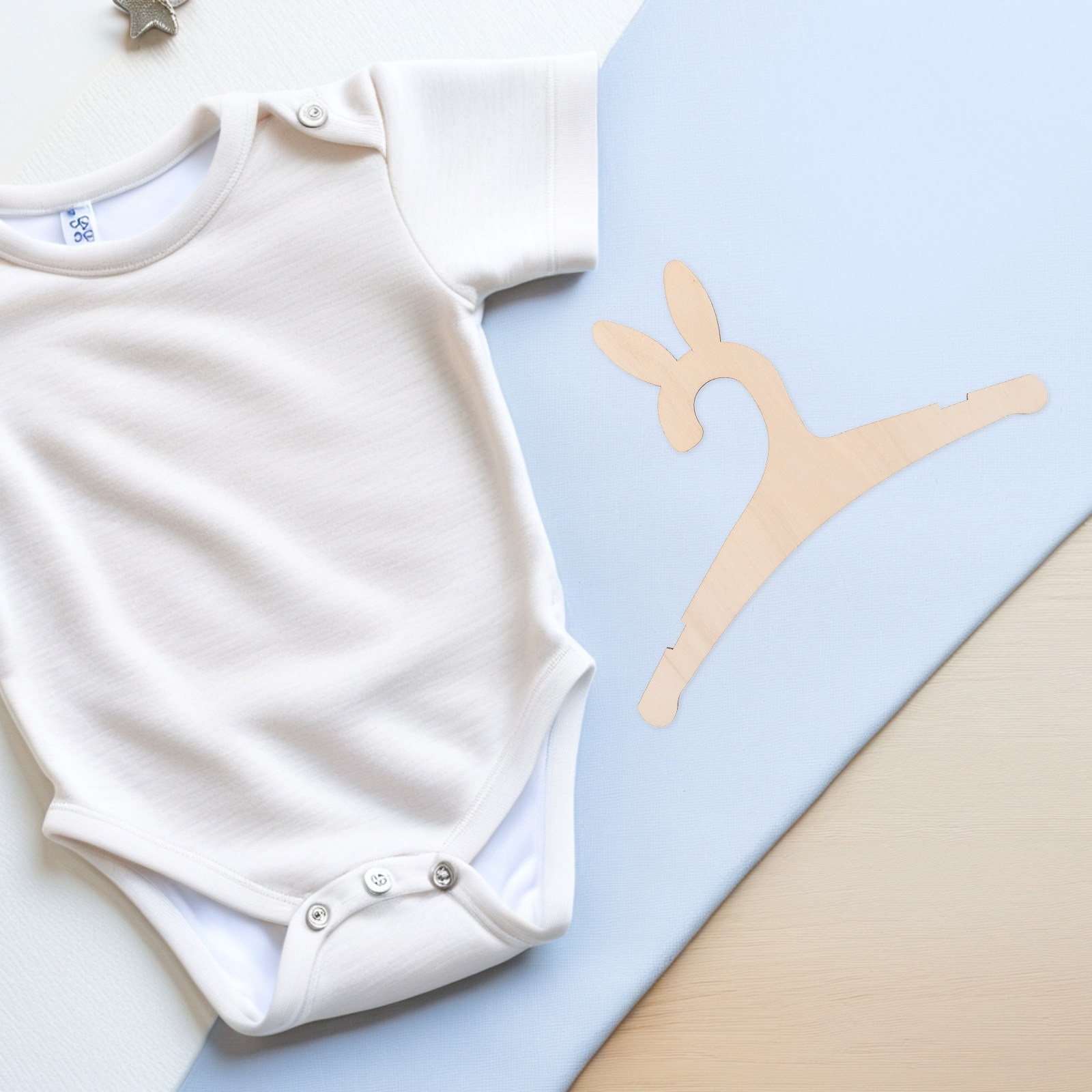 5Pcs DIY Wooden Baby Clothes H - Baby Nursery Diy 评论和价格